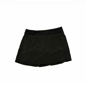 Lululemon Black Pace Rival Athletic Skirt Mid Rise Tennis & Golf Skirt | Size 10